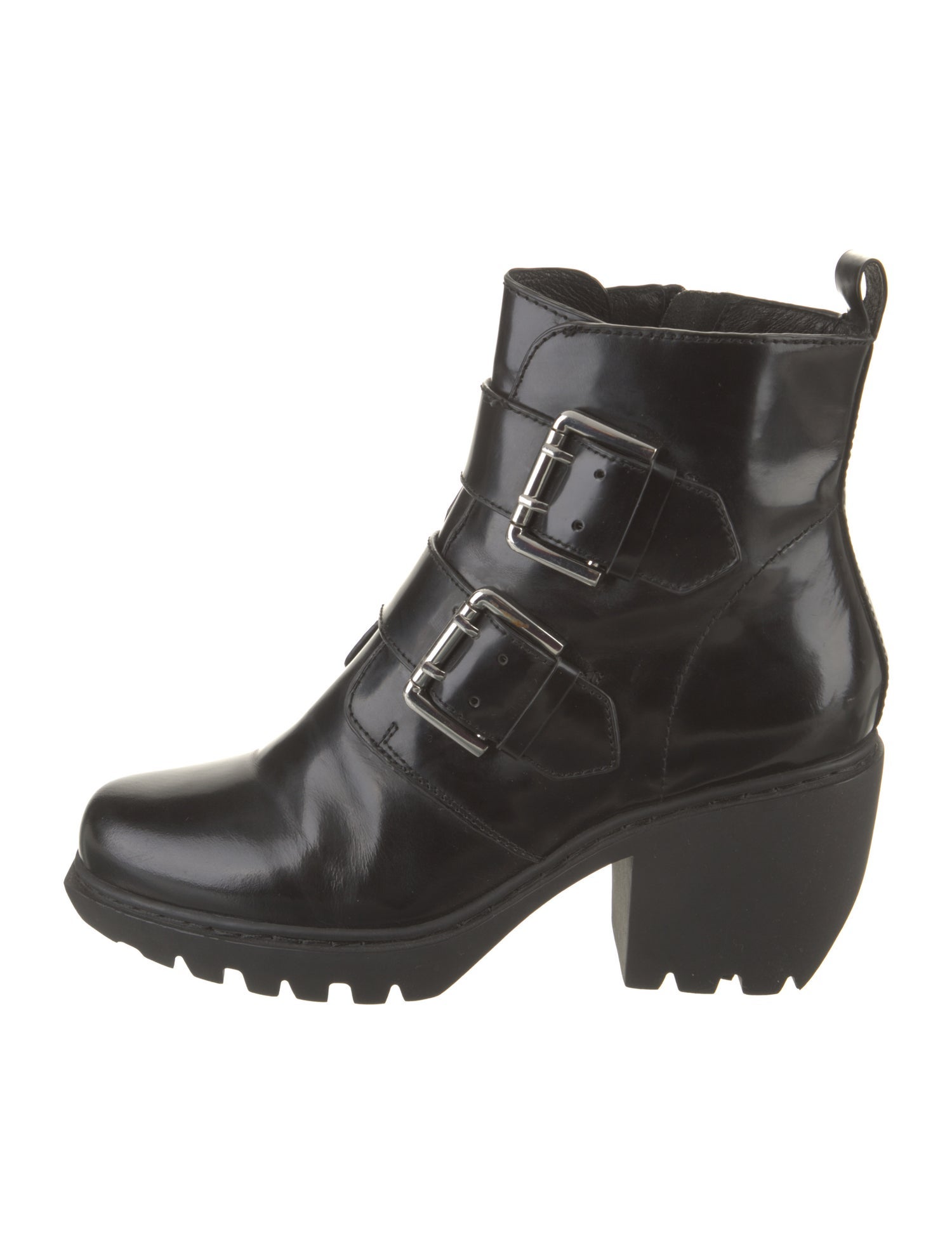 Opening Ceremony Patent Leather Combat Boots