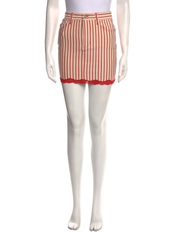 Opening Ceremony Skirts Striped Lace Trim Embellishment Skirt XS