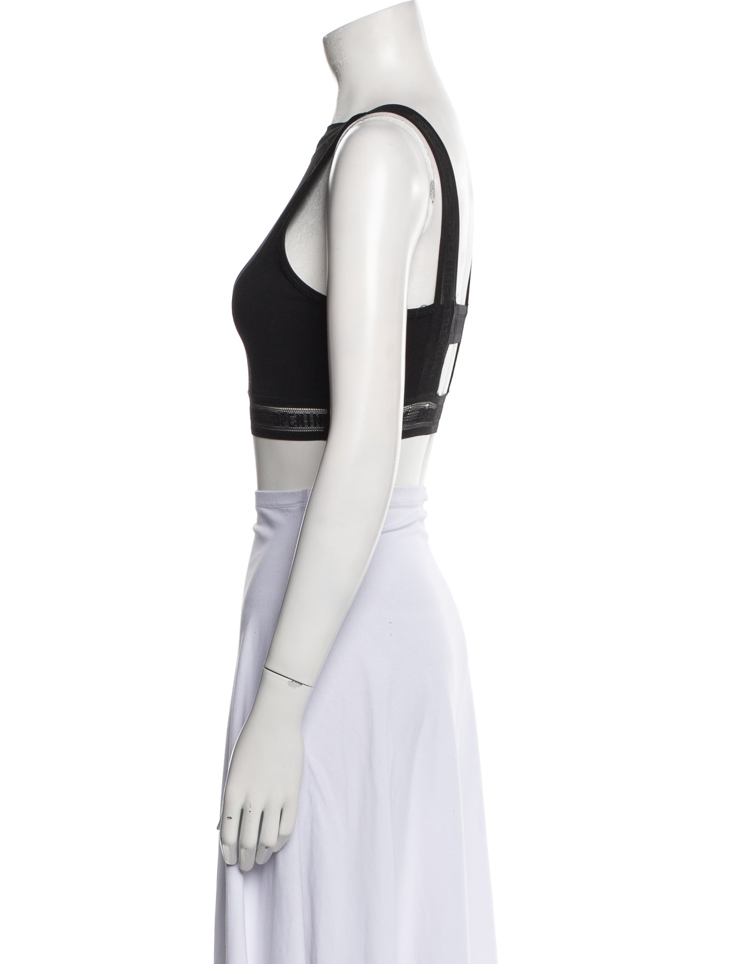 Opening Ceremony Wool Bateau Neckline Crop Top