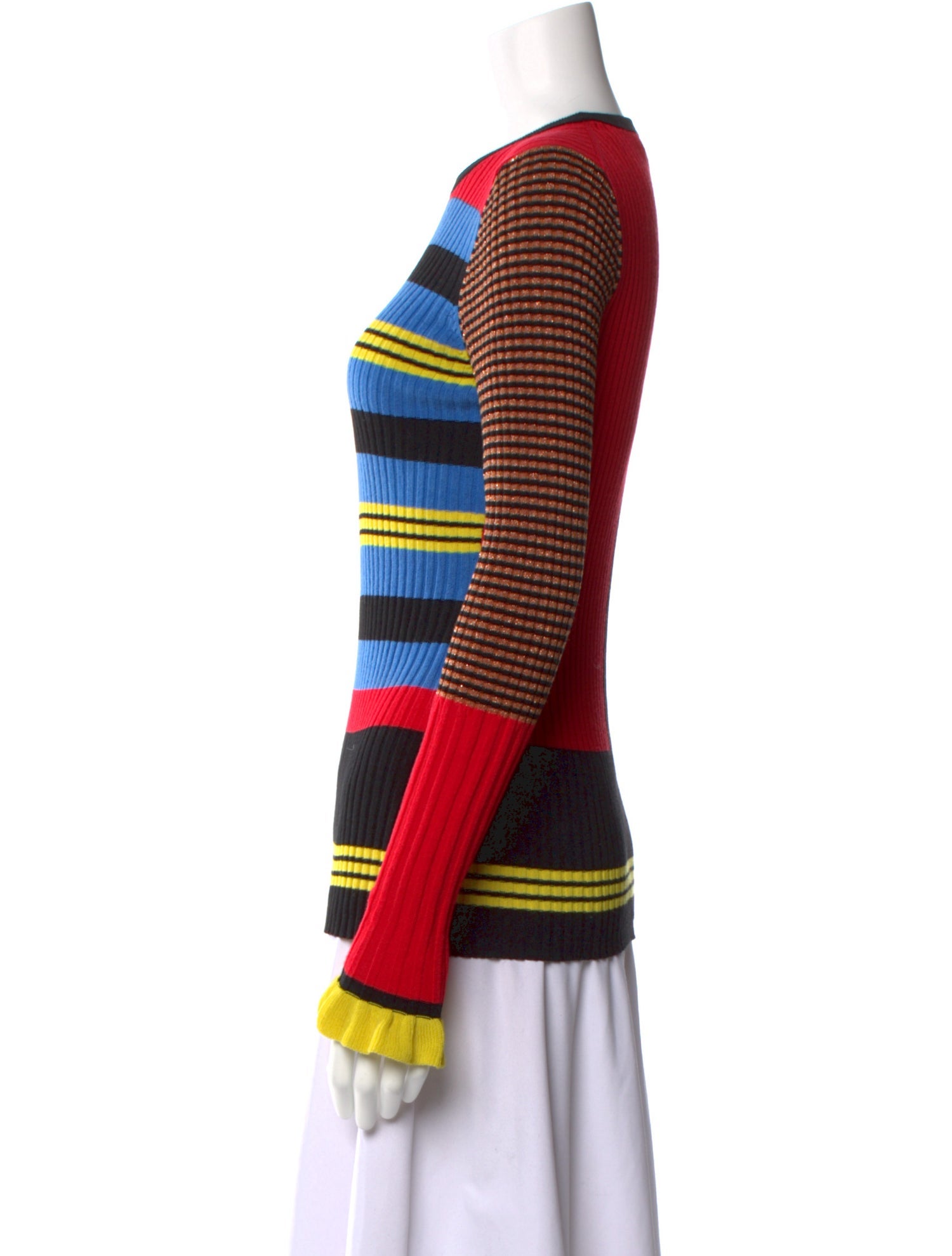 Opening Ceremony Striped Crew Neck Top