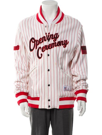 Opening Ceremony Striped Varsity Jacket