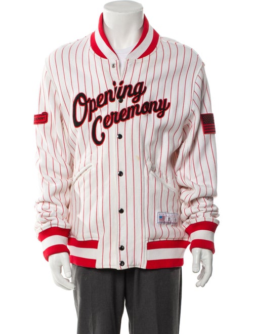 Opening Ceremony Striped Varsity Jacket