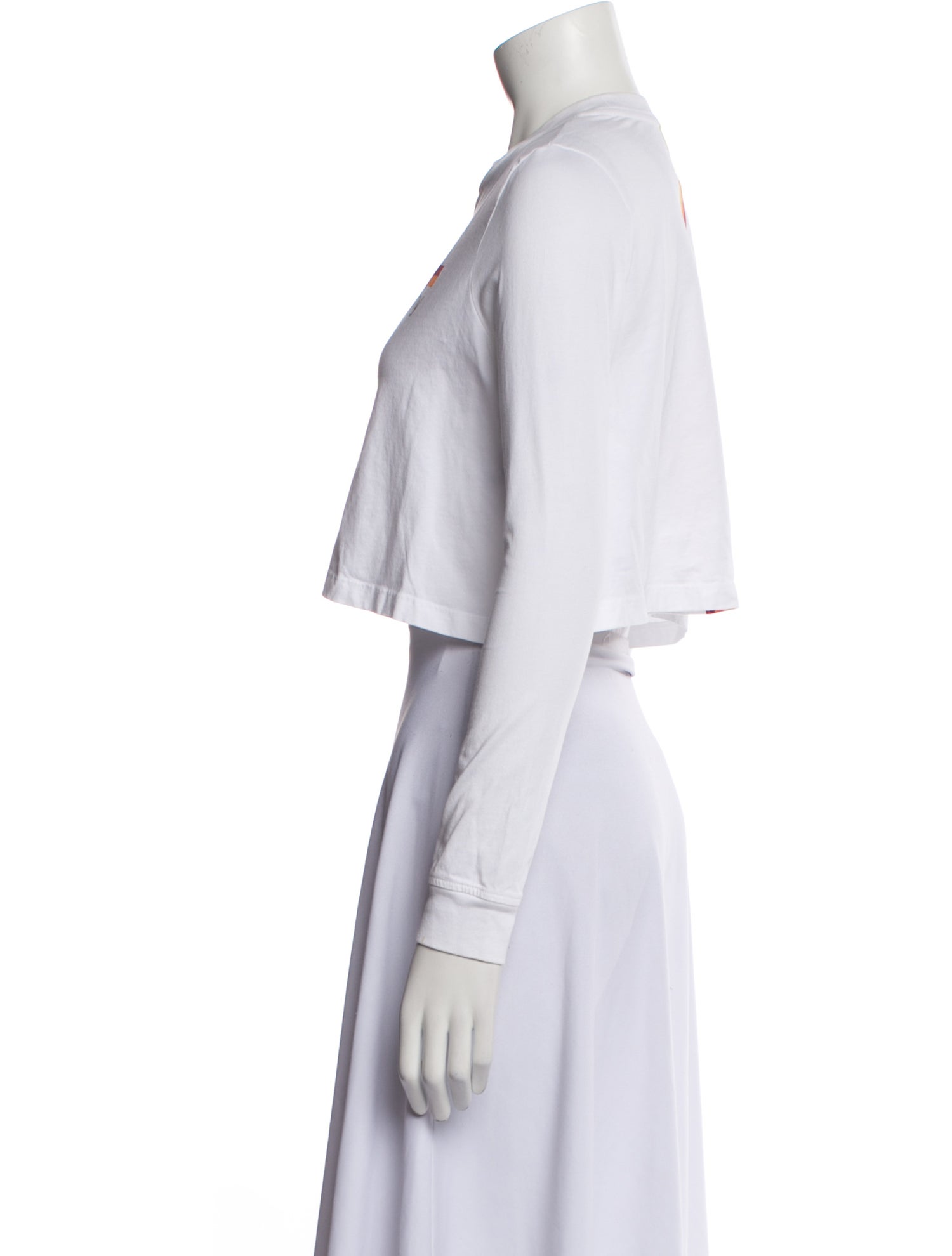 Opening Ceremony Graphic Print Crew Neck Crop Top