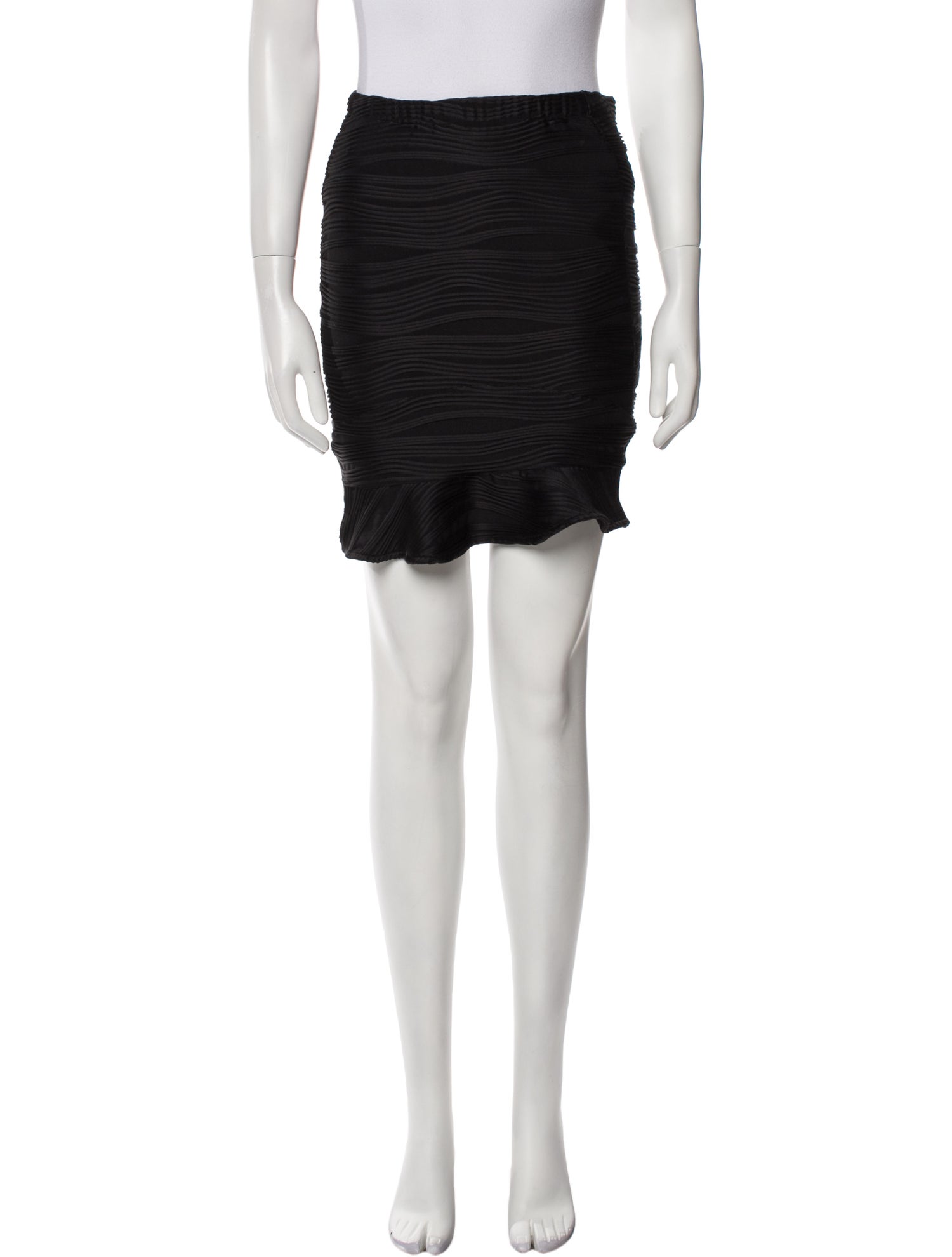 Opening Ceremony Raw-Edge Trim Mini Skirt