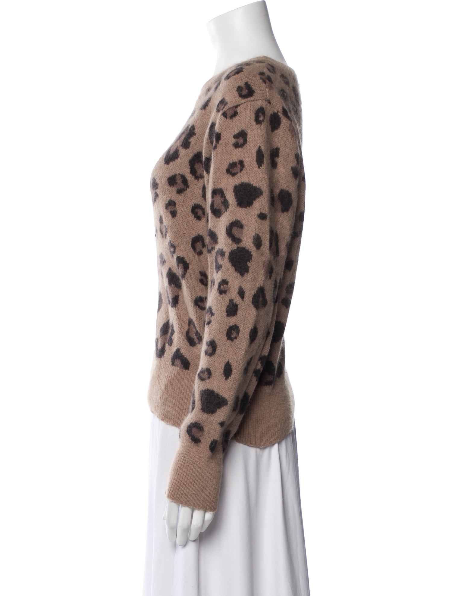 Opening Ceremony Animal Print Crew Neck Sweater
