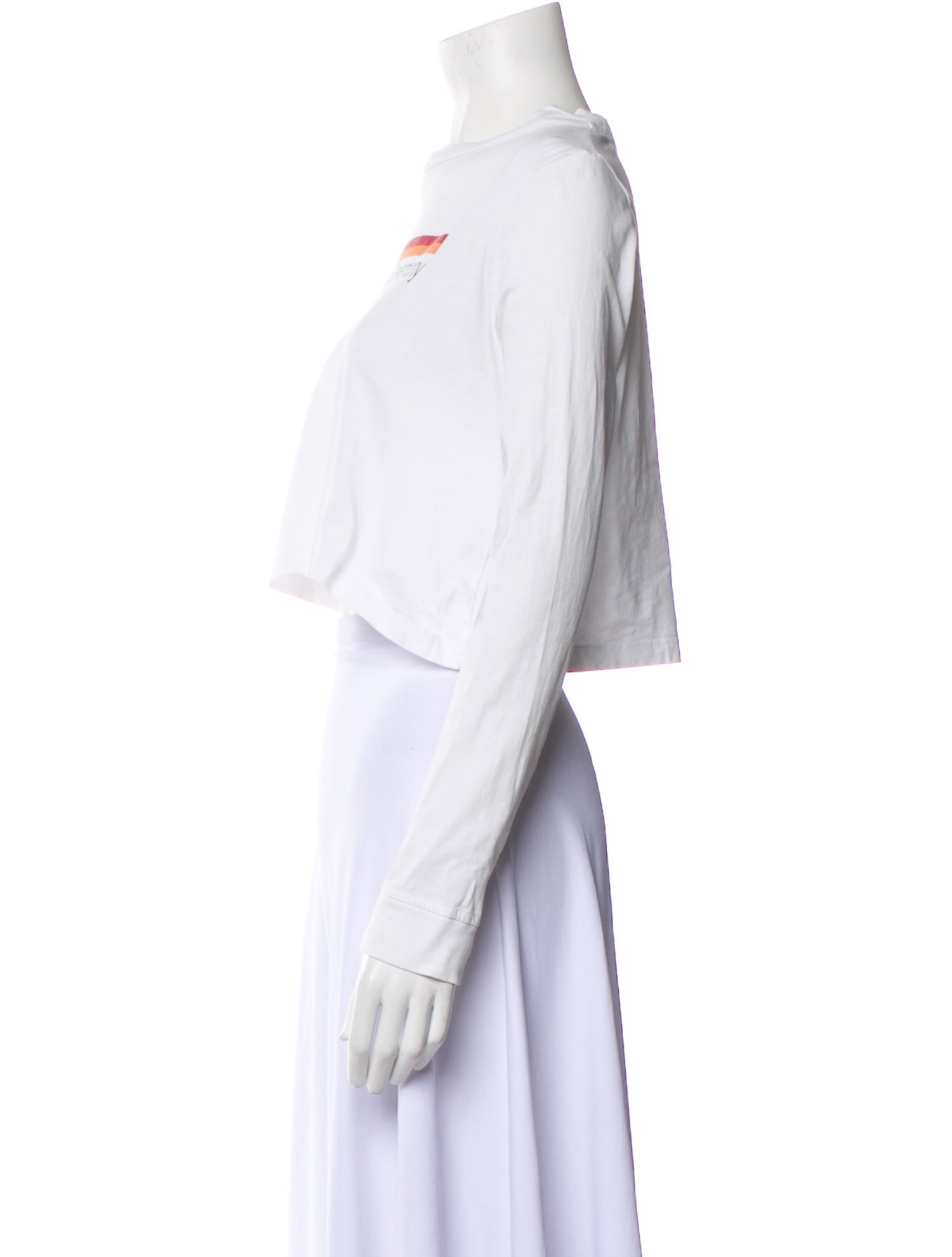 Opening Ceremony Graphic Print Crew Neck Crop Top