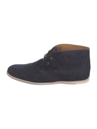 Opening Ceremony Denim Lace-Up Boots