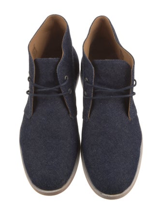 Opening Ceremony Denim Lace-Up Boots