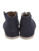 Opening Ceremony Denim Lace-Up Boots