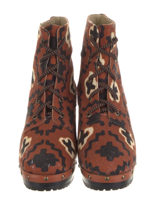 Opening Ceremony Printed Lace-Up Boots