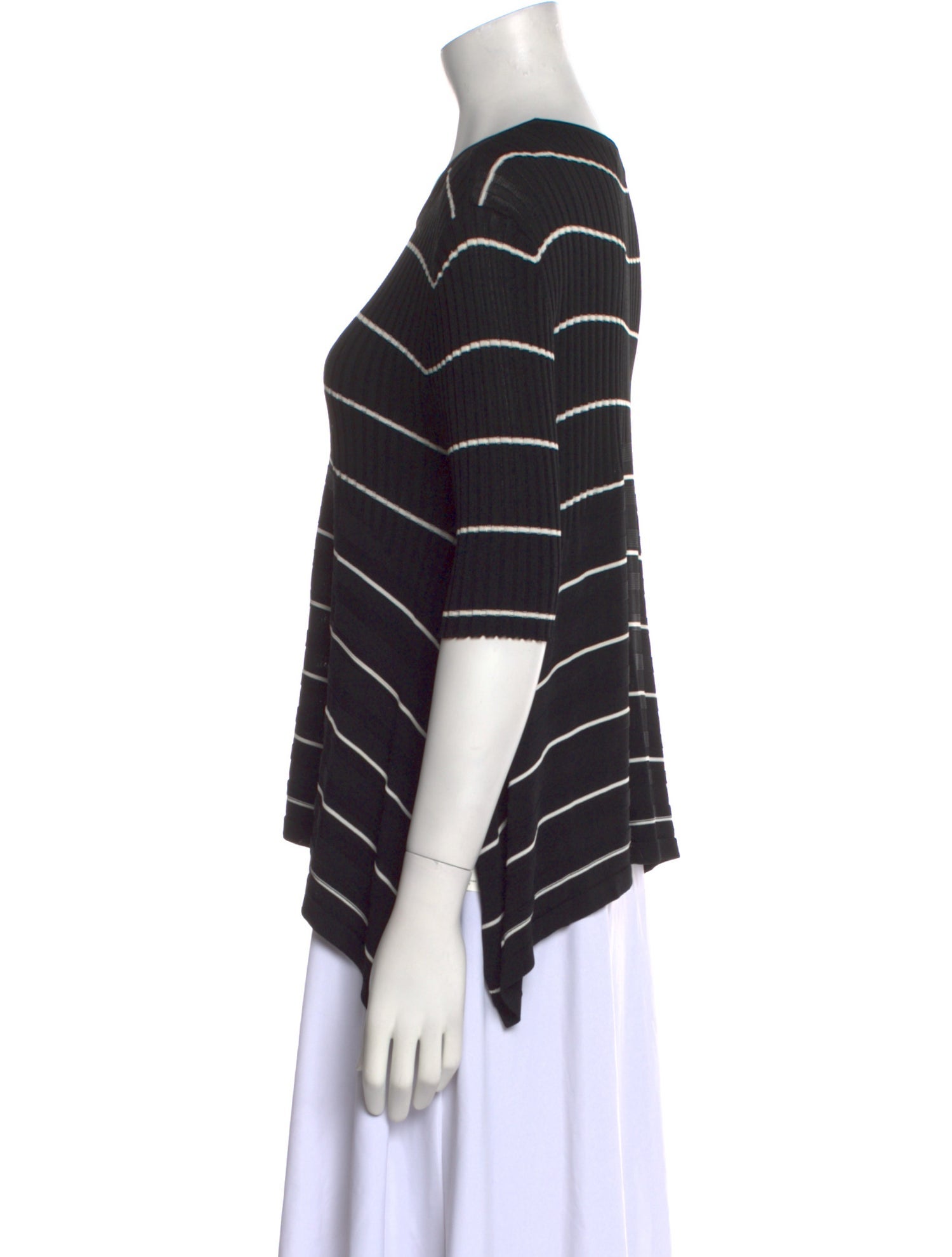 Opening Ceremony Striped Scoop Neck T-Shirt