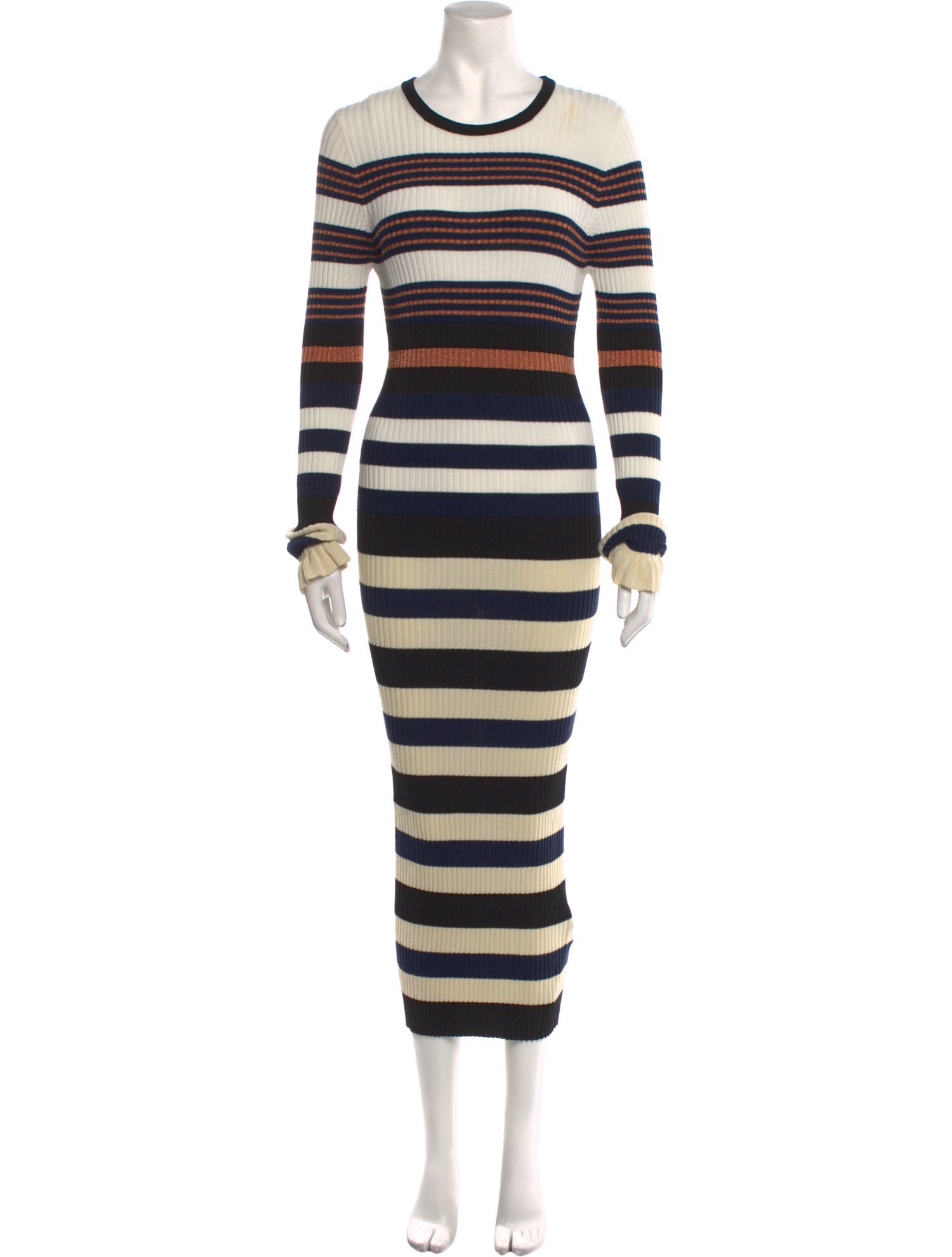 Opening Ceremony Striped Long Dress