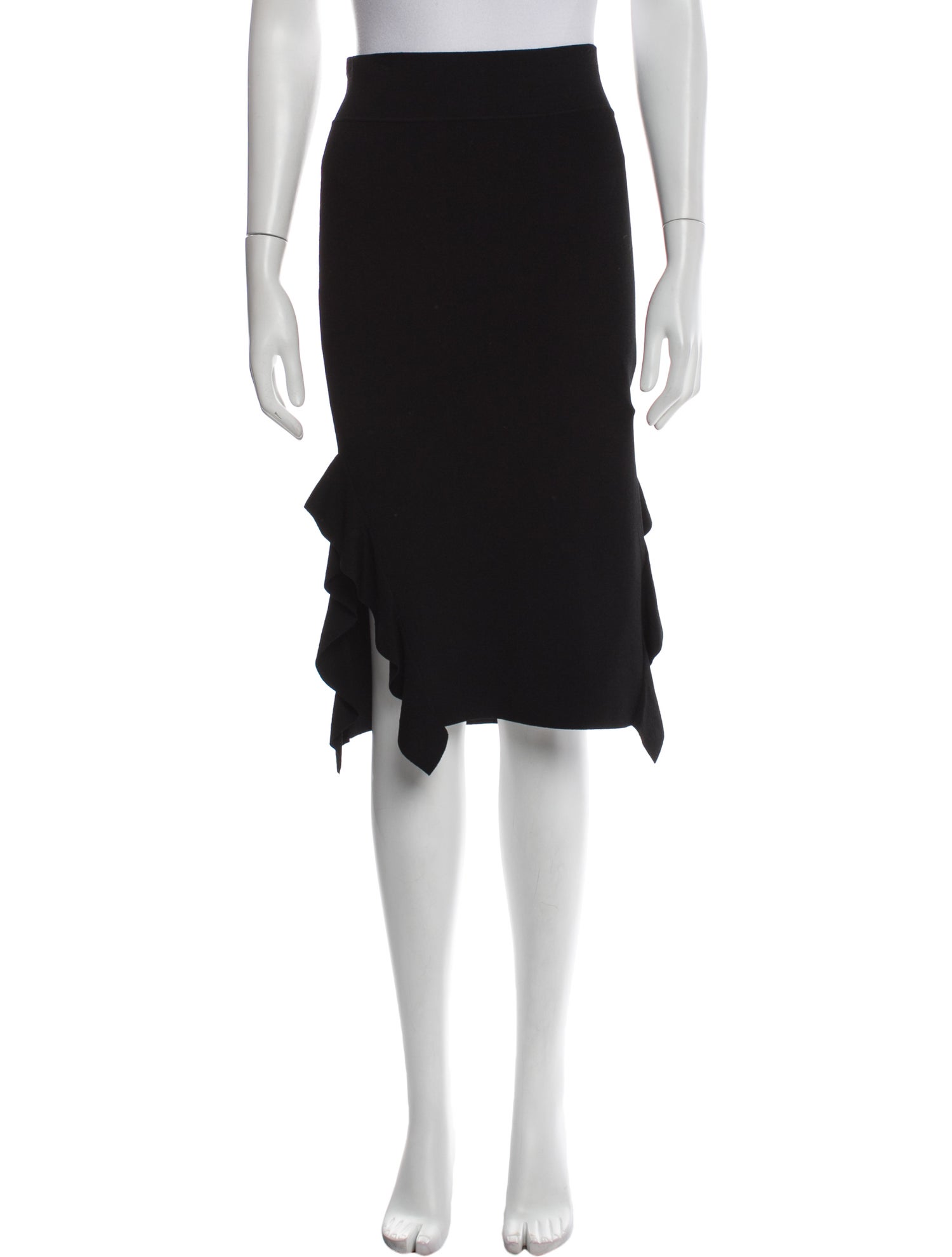 Opening Ceremony Ruffle Embellishment Knee-Length Skirt