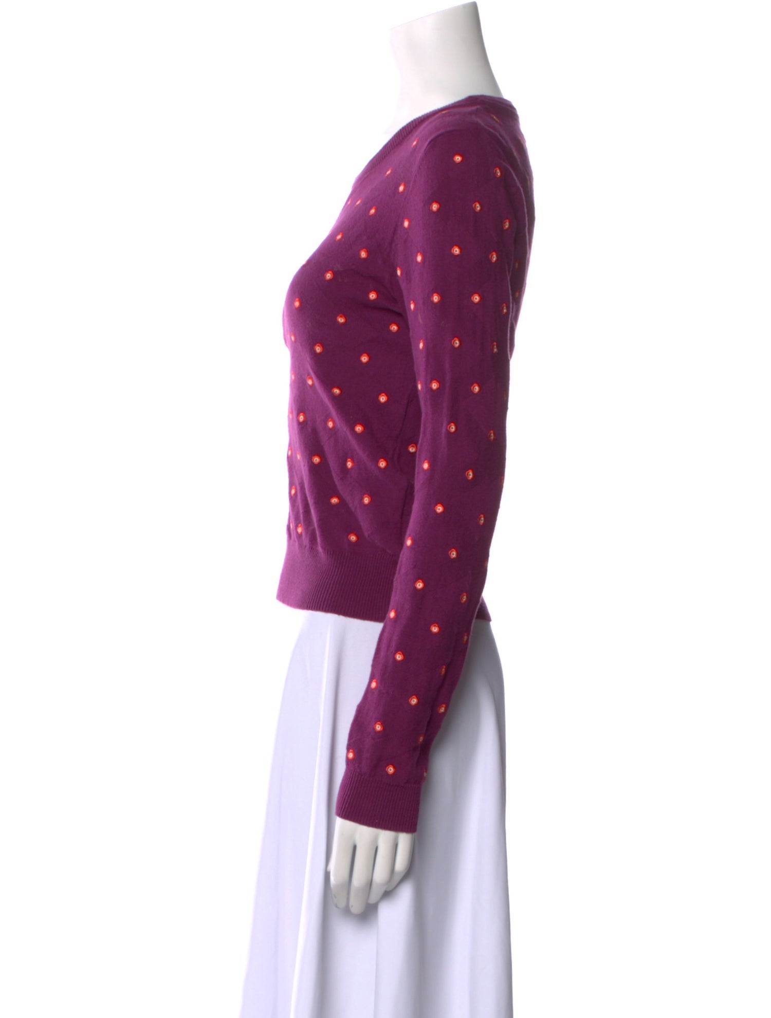 Opening Ceremony Polka Dot Print Crew Neck Sweater