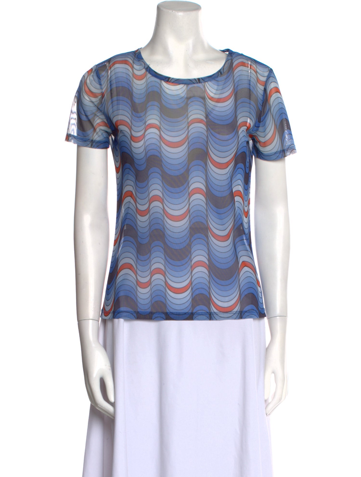 Opening Ceremony Printed Bateau Neckline T-Shirt