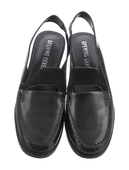 Opening Ceremony Leather Slingback Flats