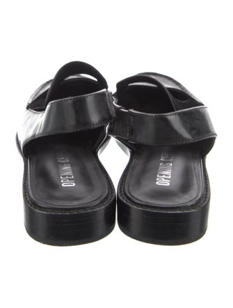 Opening Ceremony Leather Slingback Flats