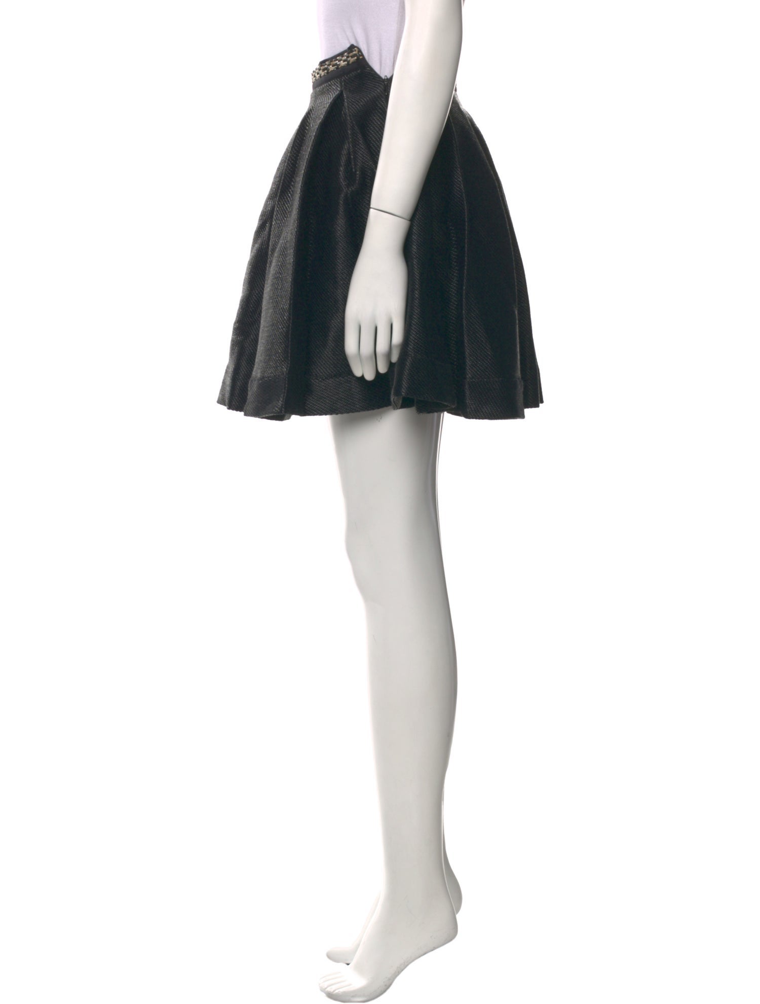 Opening Ceremony Braided Accents Mini Skirt