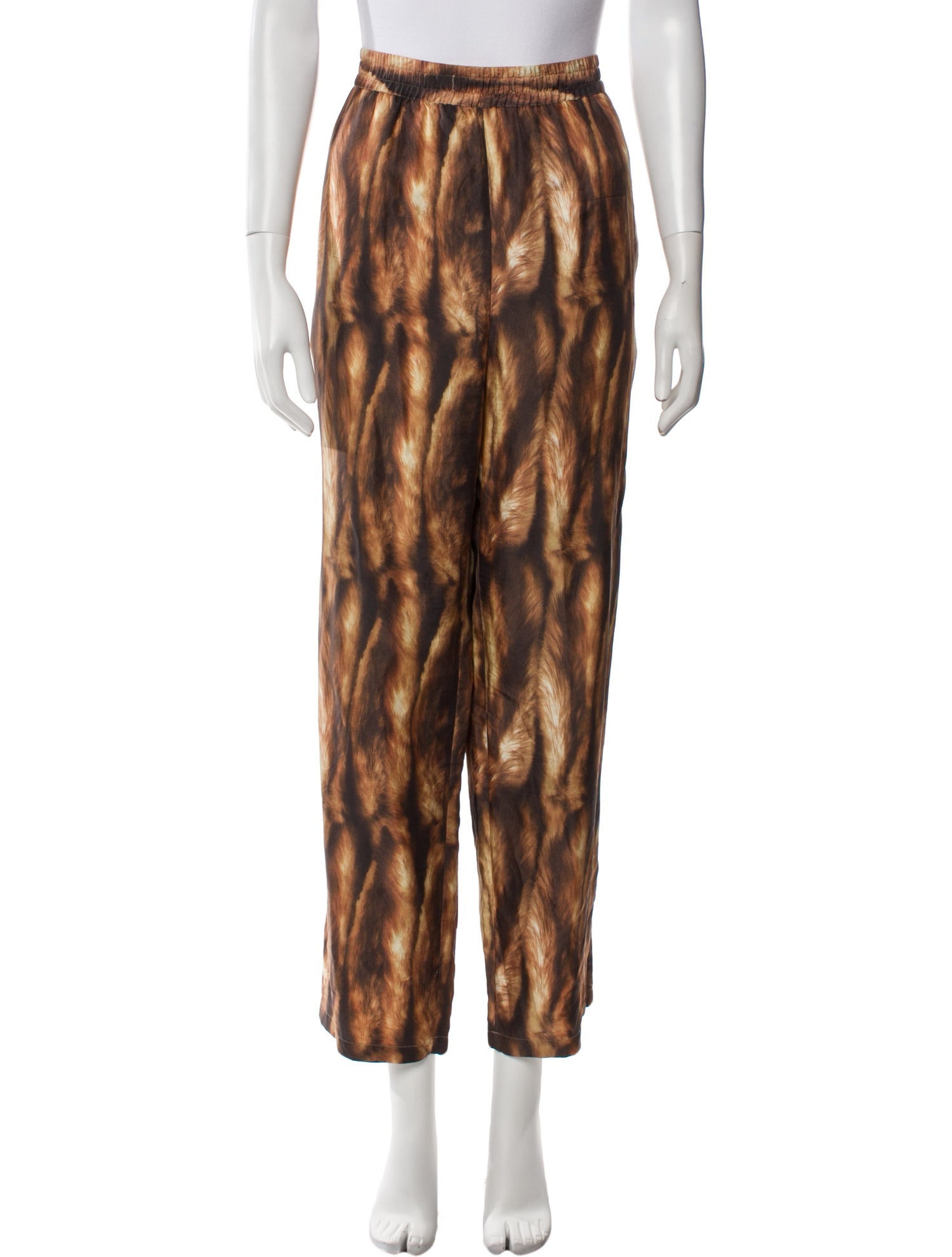 Opening Ceremony Silk Straight Leg Pants