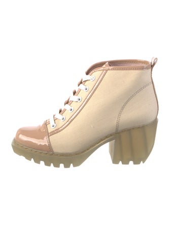 Opening Ceremony Canvas Lace-Up Boots