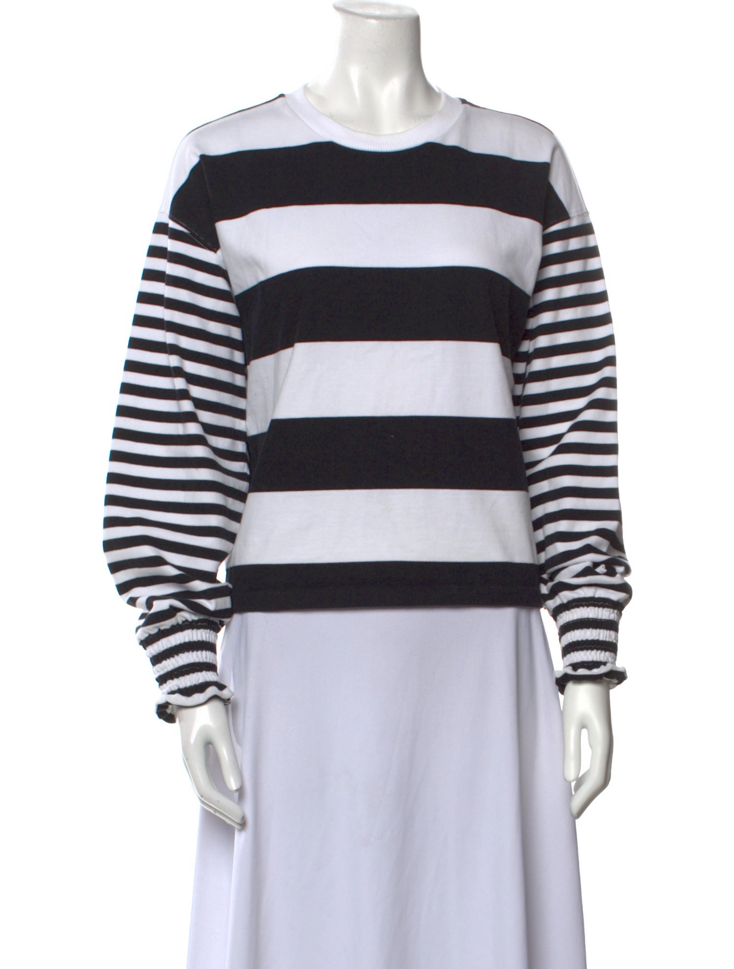 Opening Ceremony Striped Crew Neck Sweatshirt