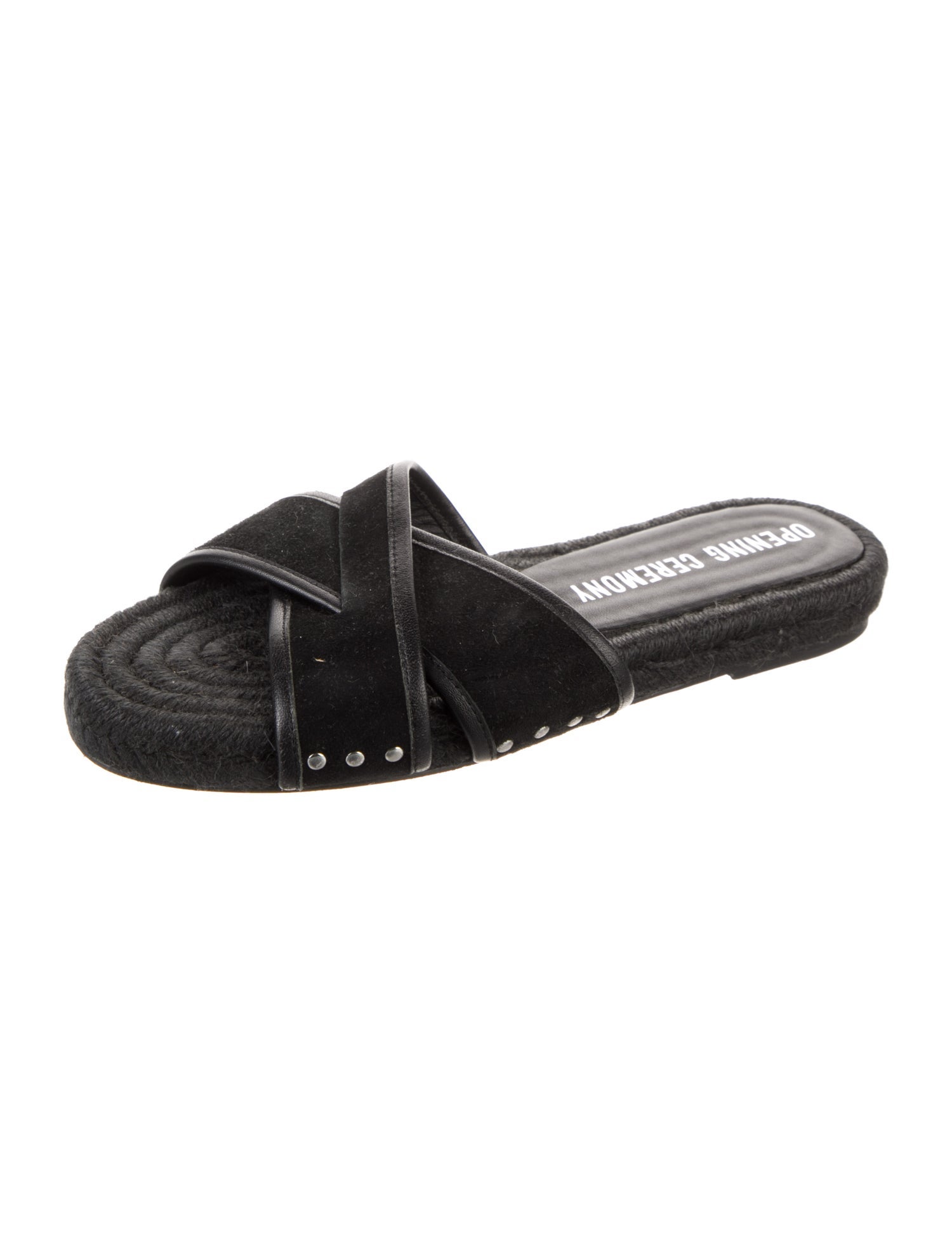 Opening Ceremony Suede Studded Accents Slides