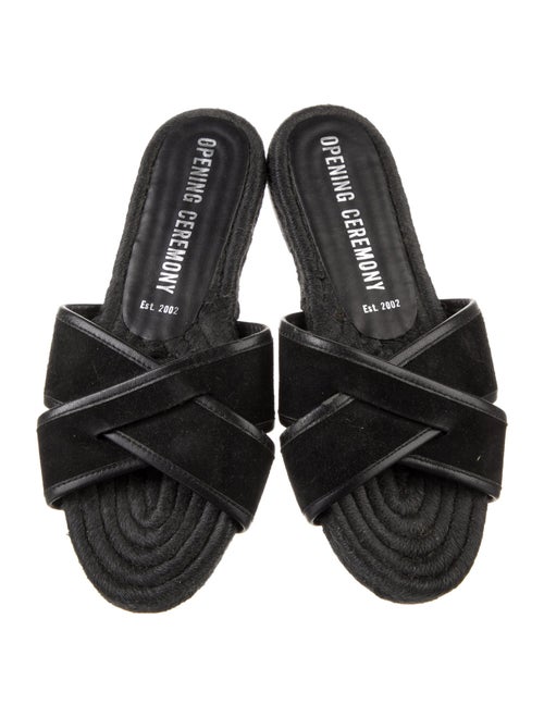 Opening Ceremony Suede Studded Accents Slides