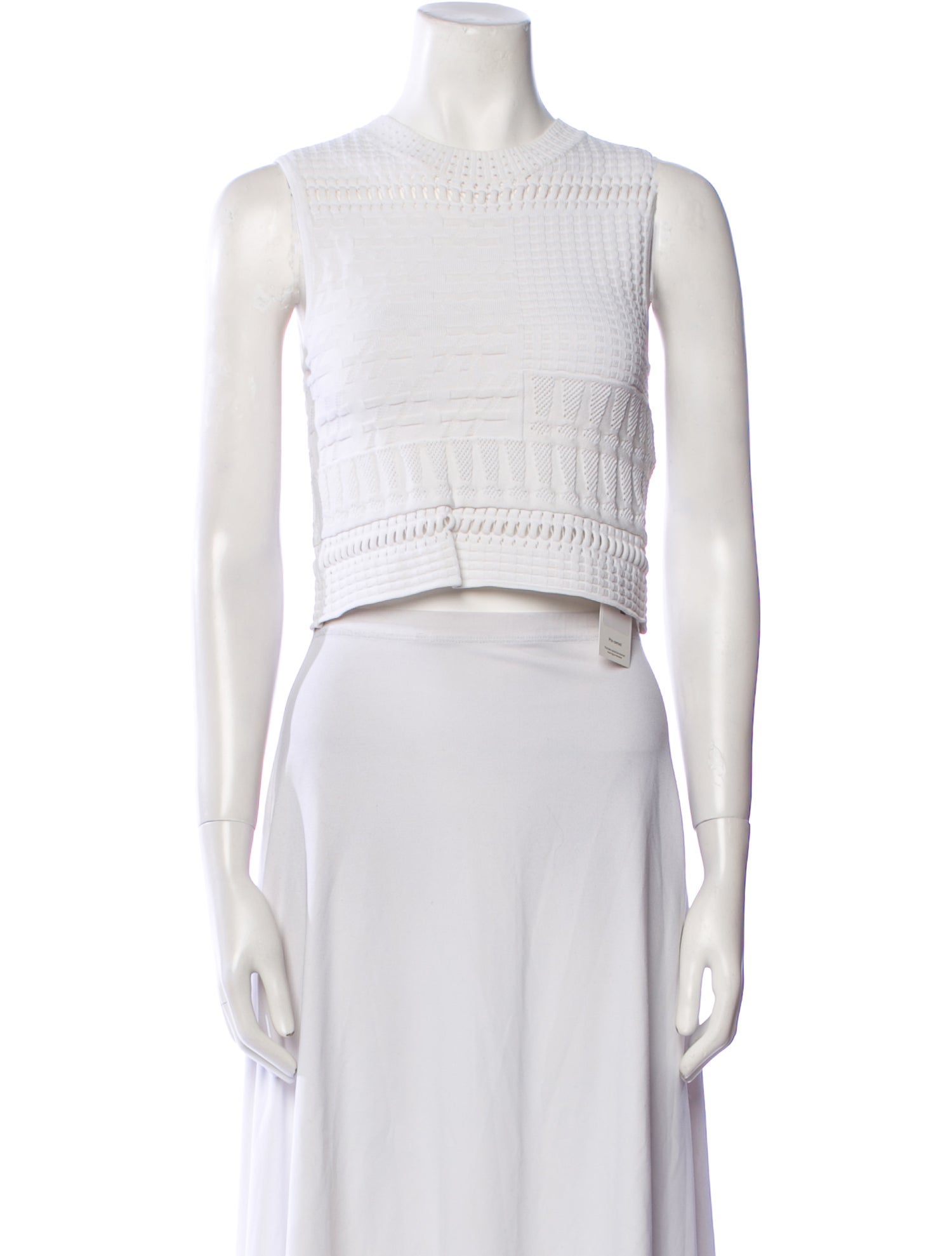 Opening Ceremony Crew Neck Sleeveless Crop Top