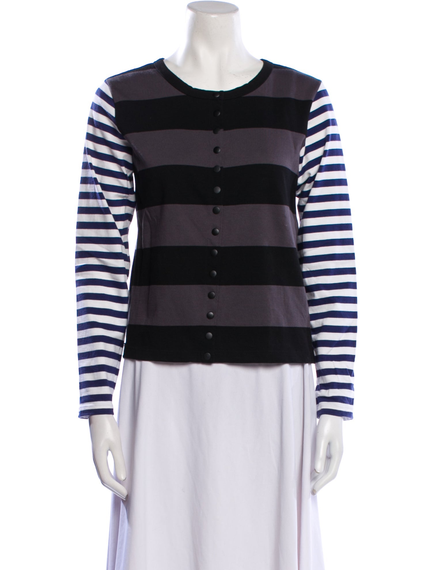 Opening Ceremony Striped Crew Neck Top