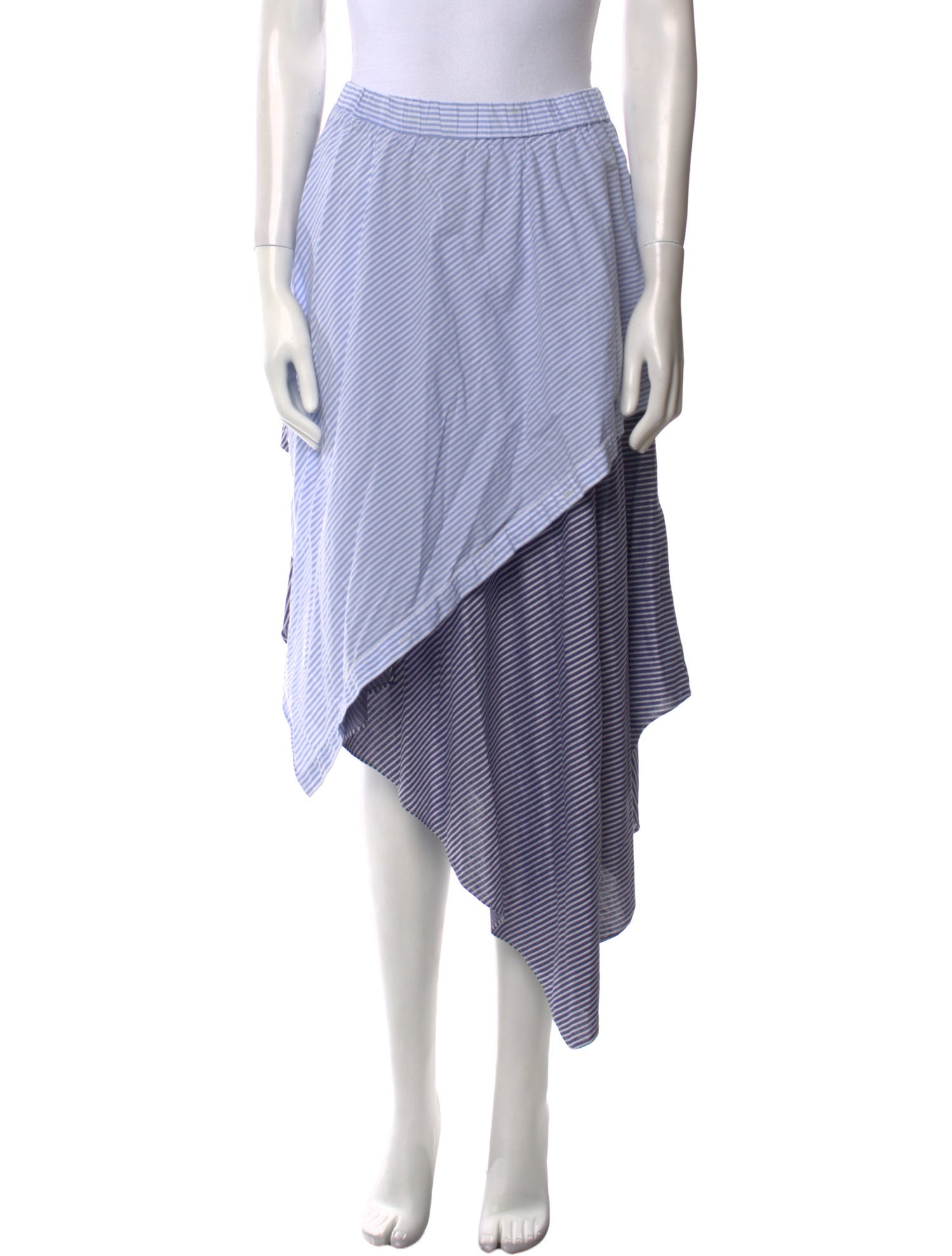 Opening Ceremony Striped Midi Length Skirt