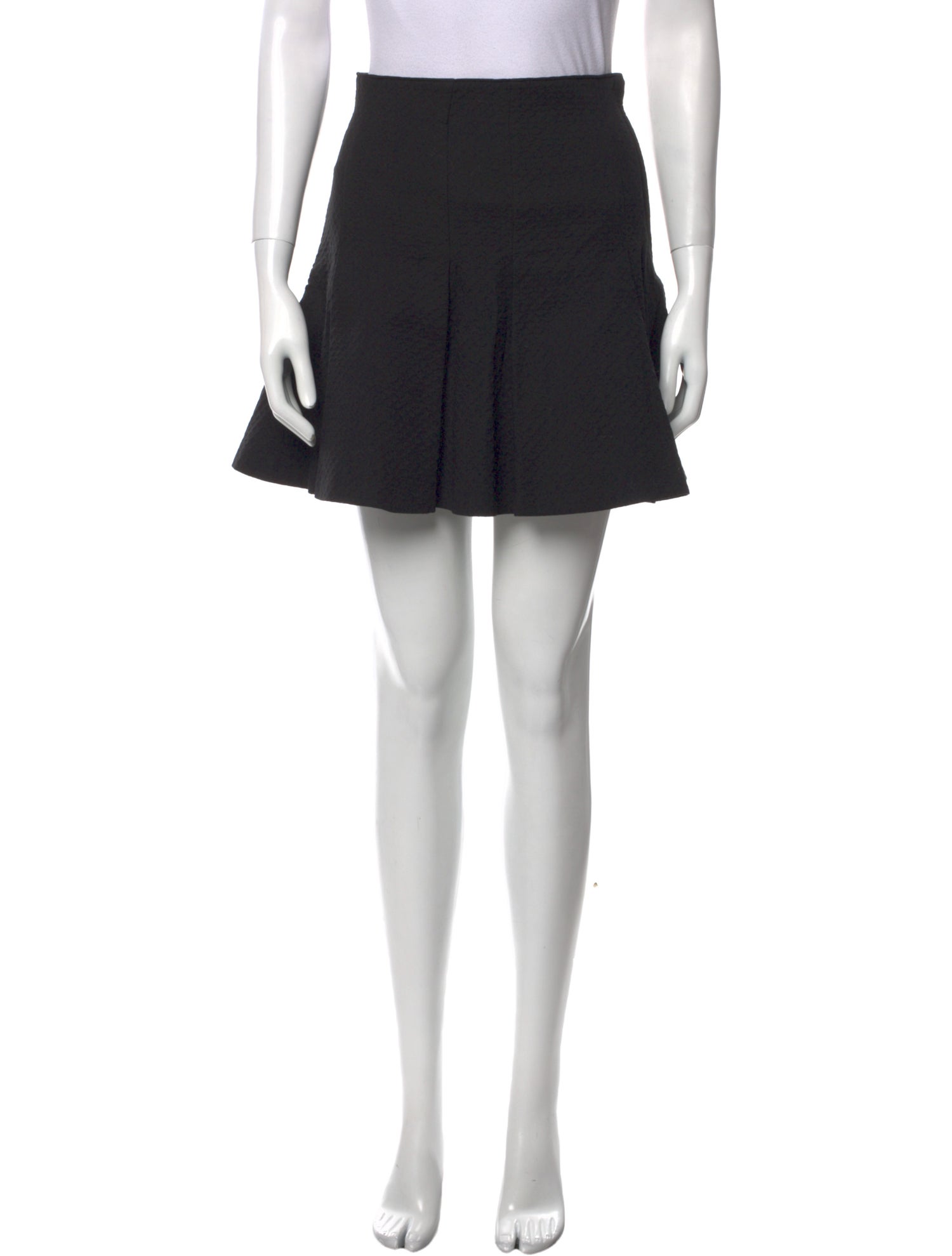Opening Ceremony Pleated Accents Mini Skirt