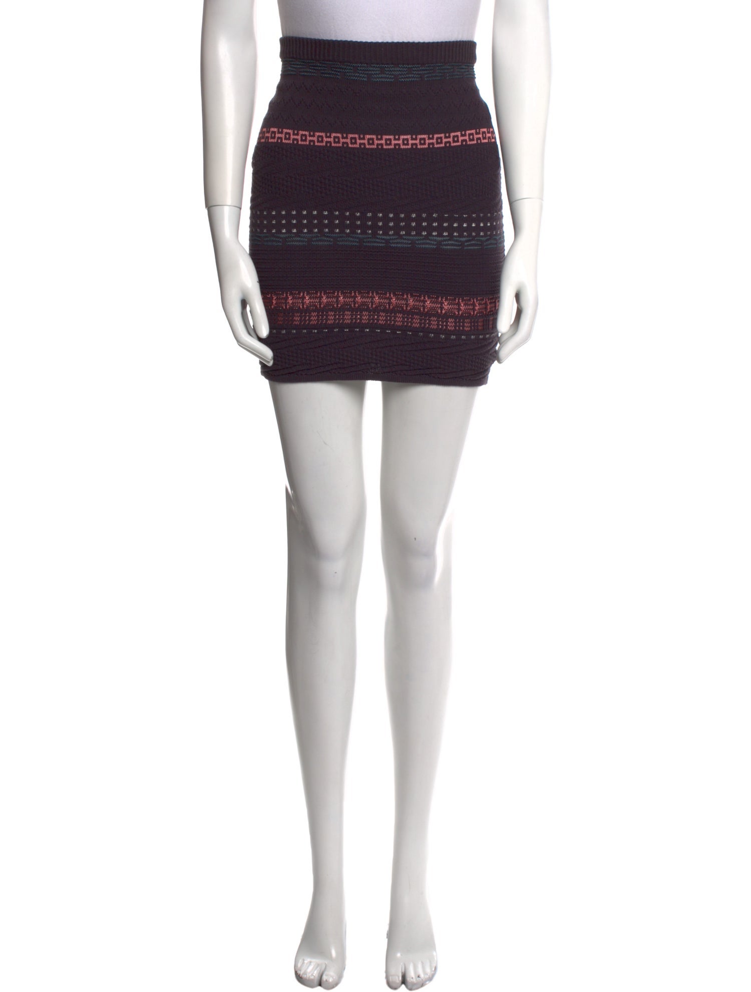 Opening Ceremony Striped Mini Skirt
