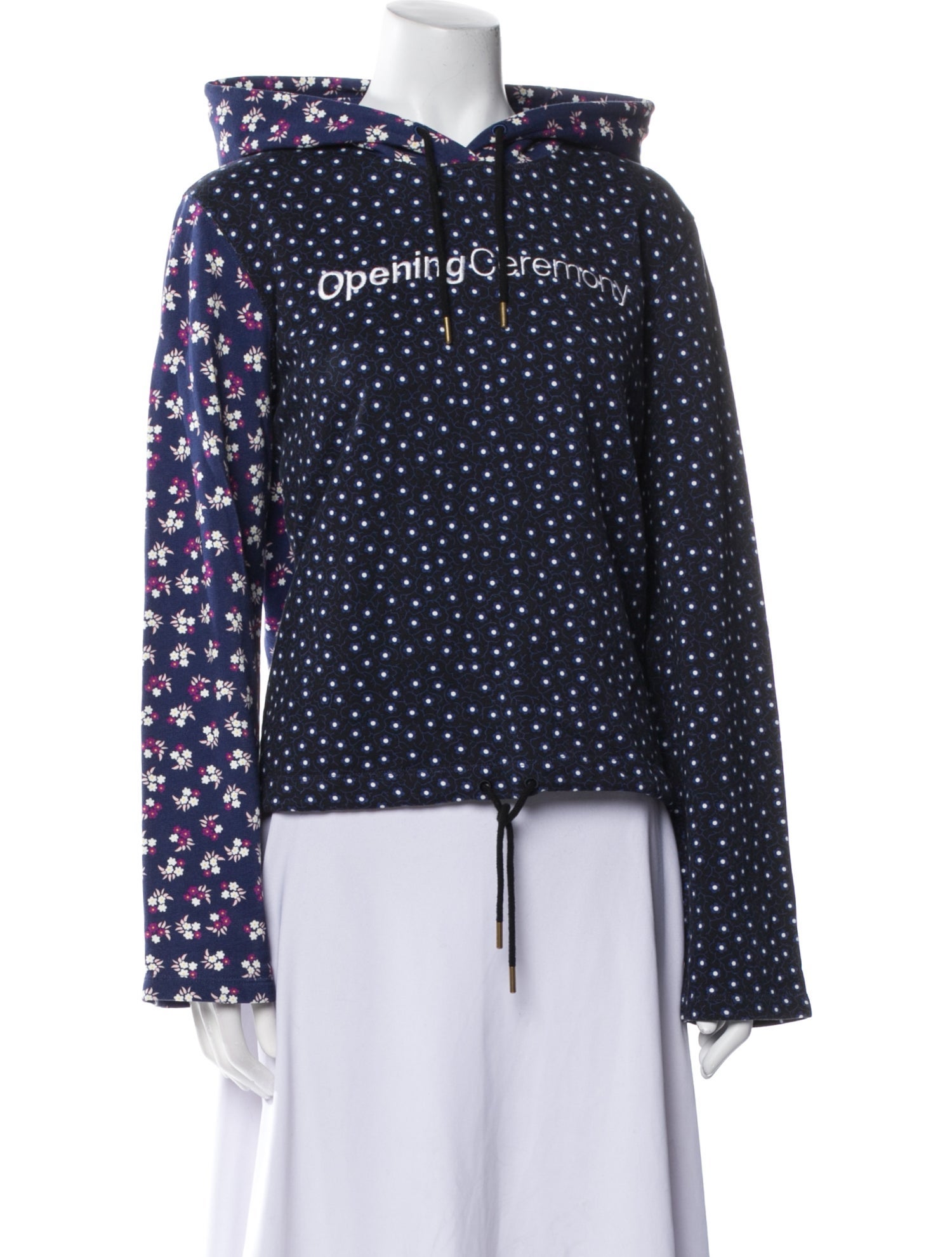 Opening Ceremony Floral Print Crew Neck Sweater