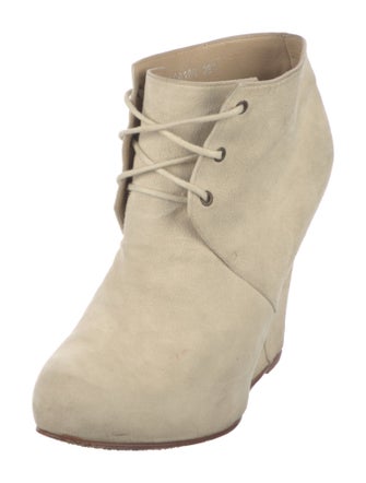 Opening Ceremony Suede Lace-Up Boots