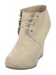 Opening Ceremony Suede Lace-Up Boots