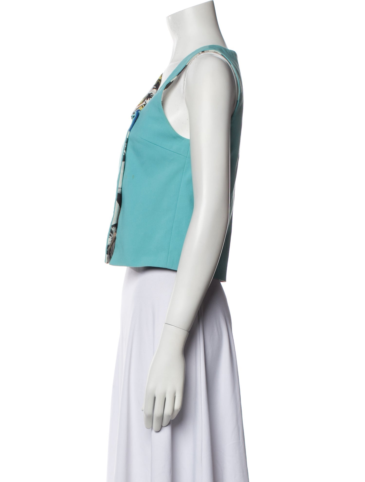 Opening Ceremony Printed One-Shoulder Crop Top