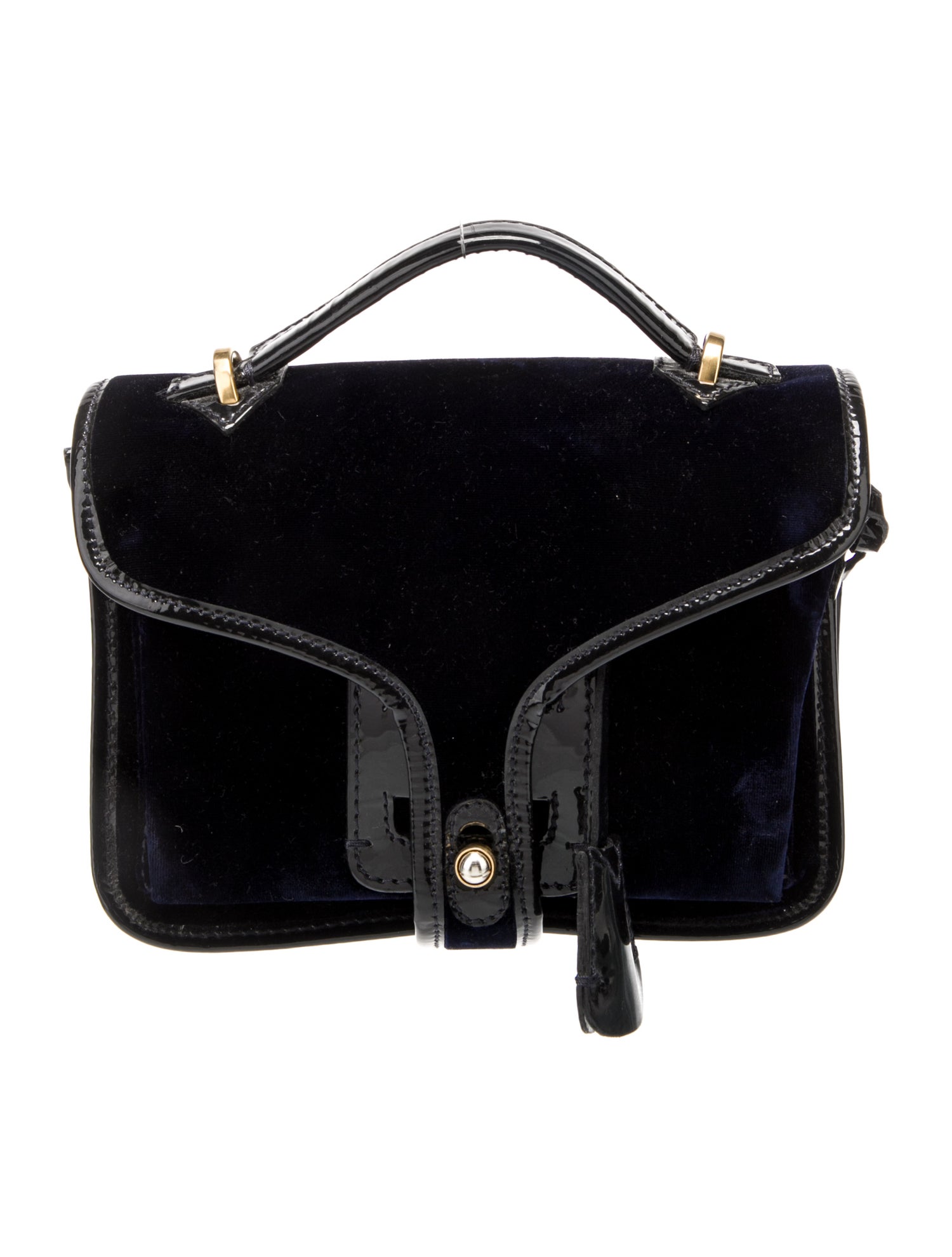 Opening Ceremony Velvet Top Handle Bag