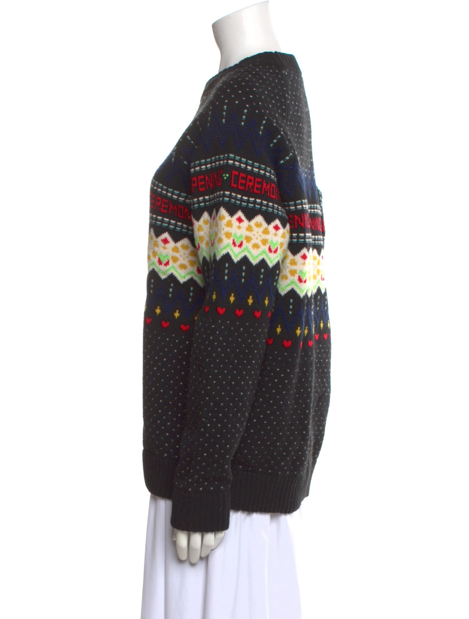 Opening Ceremony Merino Wool Striped Sweater