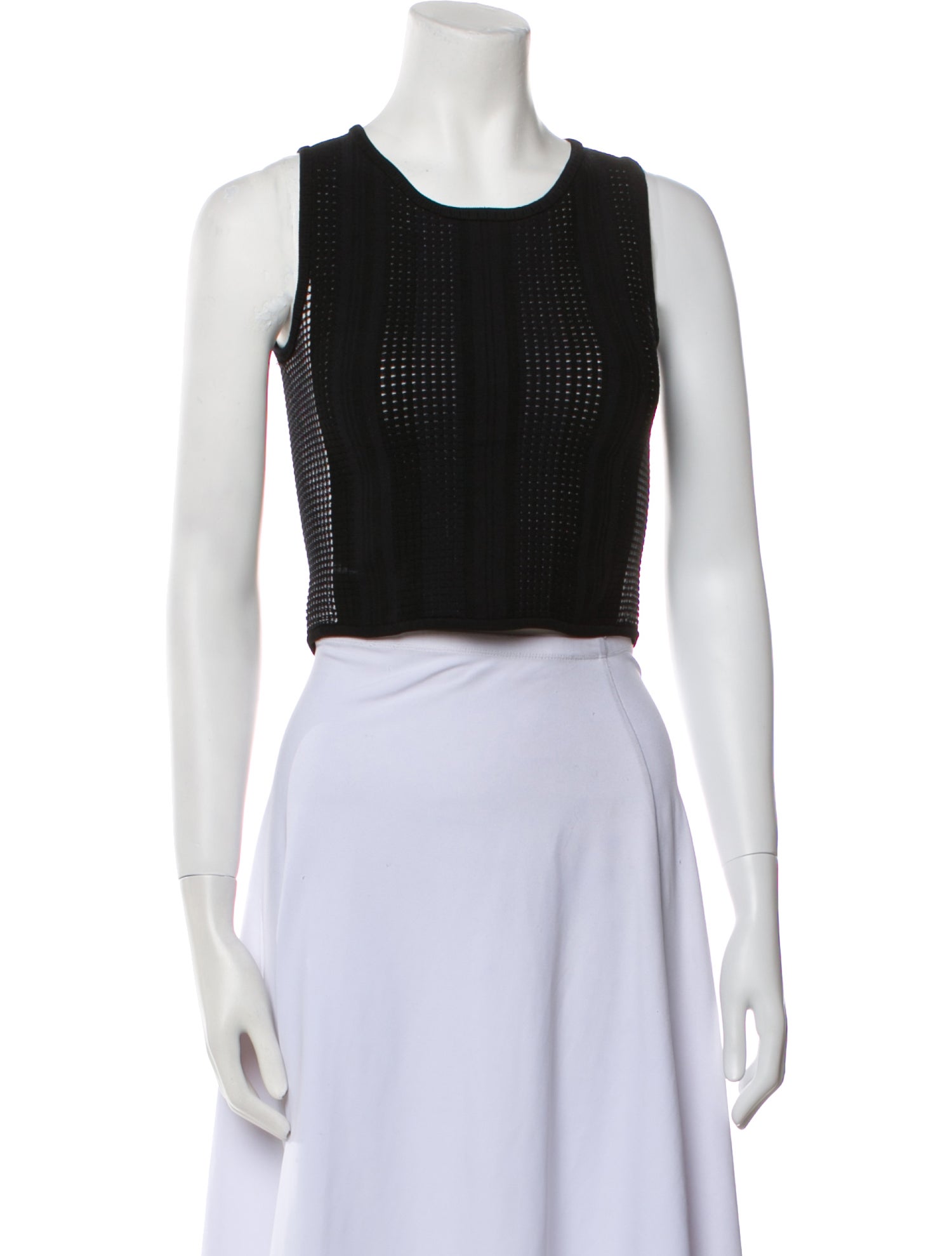 Opening Ceremony Scoop Neck Sleeveless Crop Top