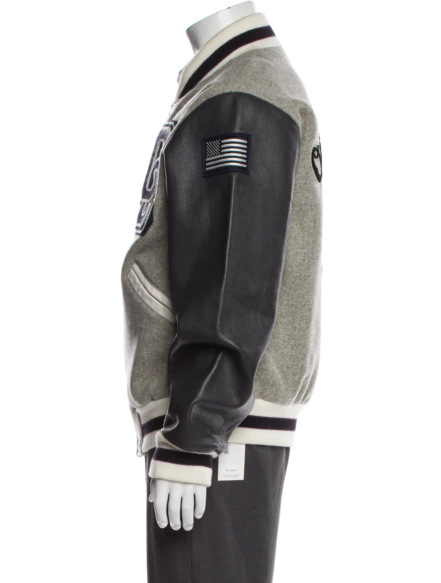 Opening Ceremony Wool Striped Varsity Jacket