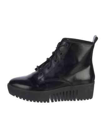 Opening Ceremony Leather Combat Boots