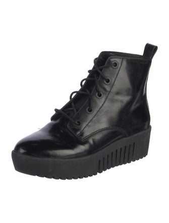 Opening Ceremony Leather Combat Boots