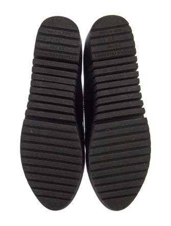 Opening Ceremony Leather Combat Boots