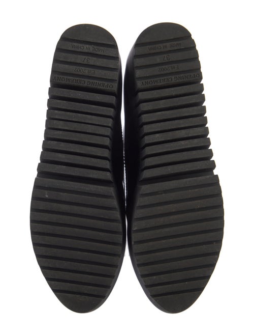 Opening Ceremony Leather Combat Boots