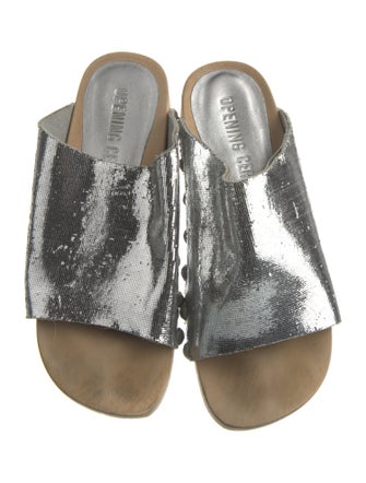 Opening Ceremony Leather Slides