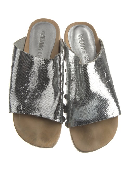 Opening Ceremony Leather Slides