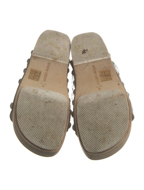 Opening Ceremony Leather Slides