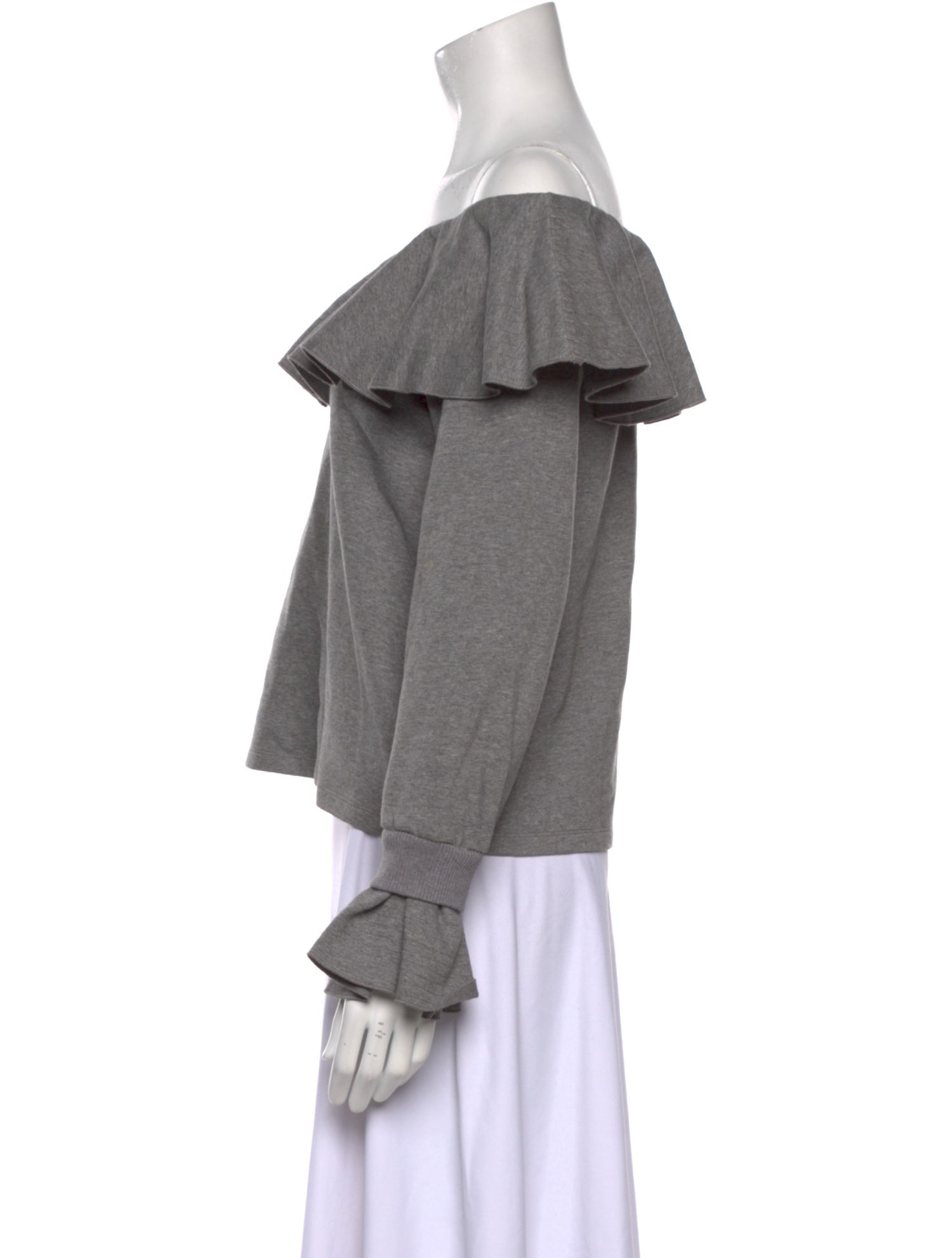 Opening Ceremony Off-The-Shoulder Long Sleeve Sweatshirt