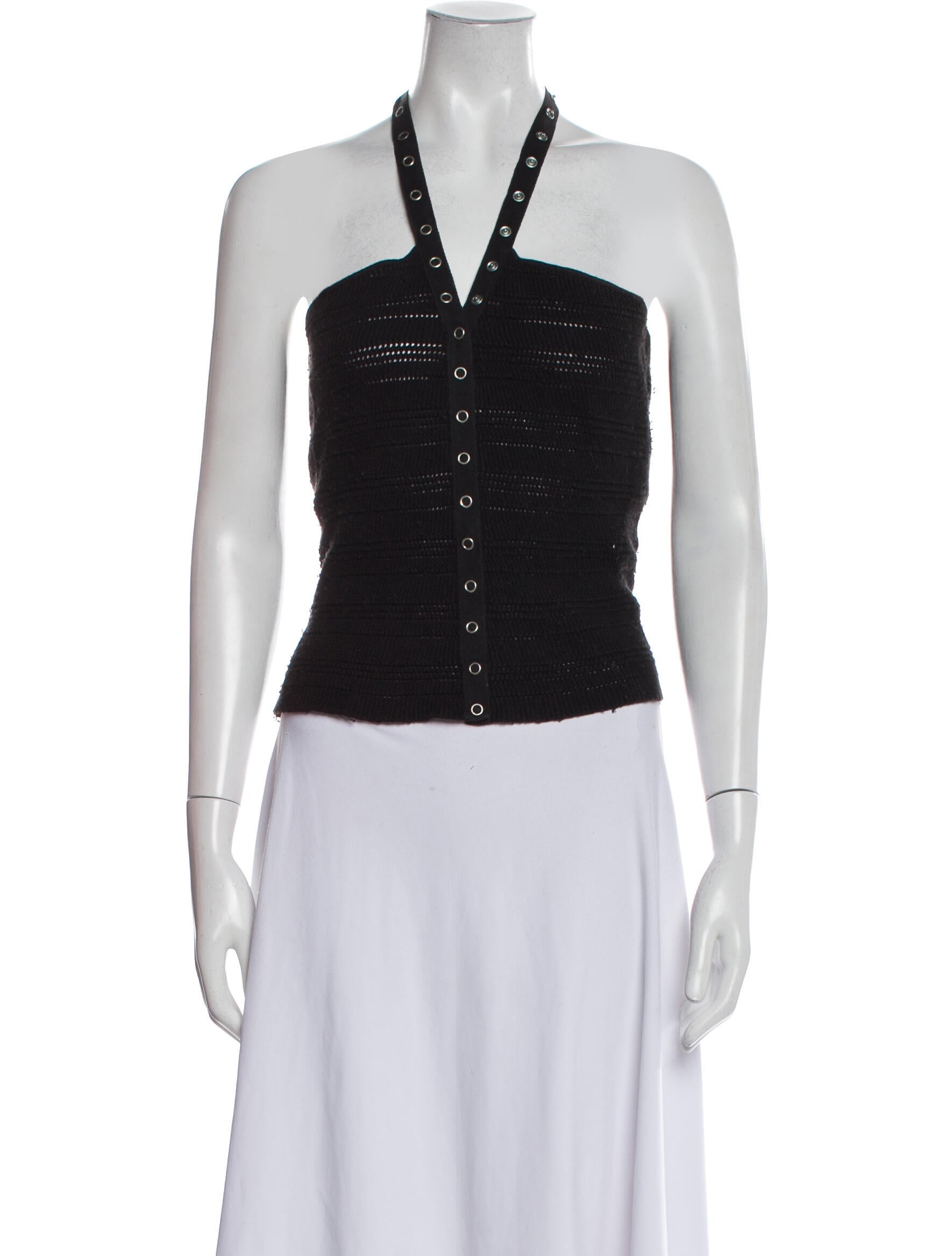 Opening Ceremony Halterneck Sleeveless Crop Top