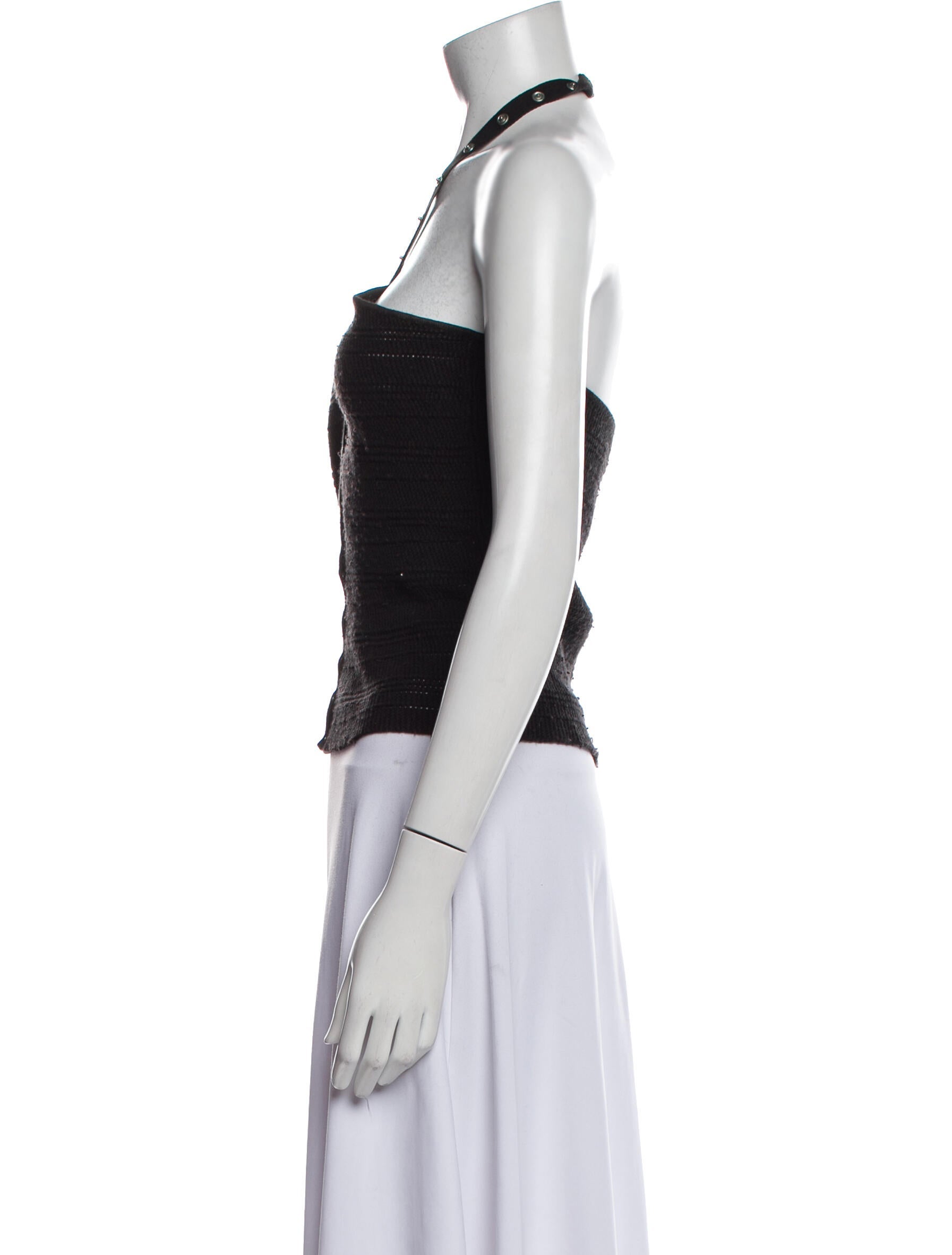 Opening Ceremony Halterneck Sleeveless Crop Top